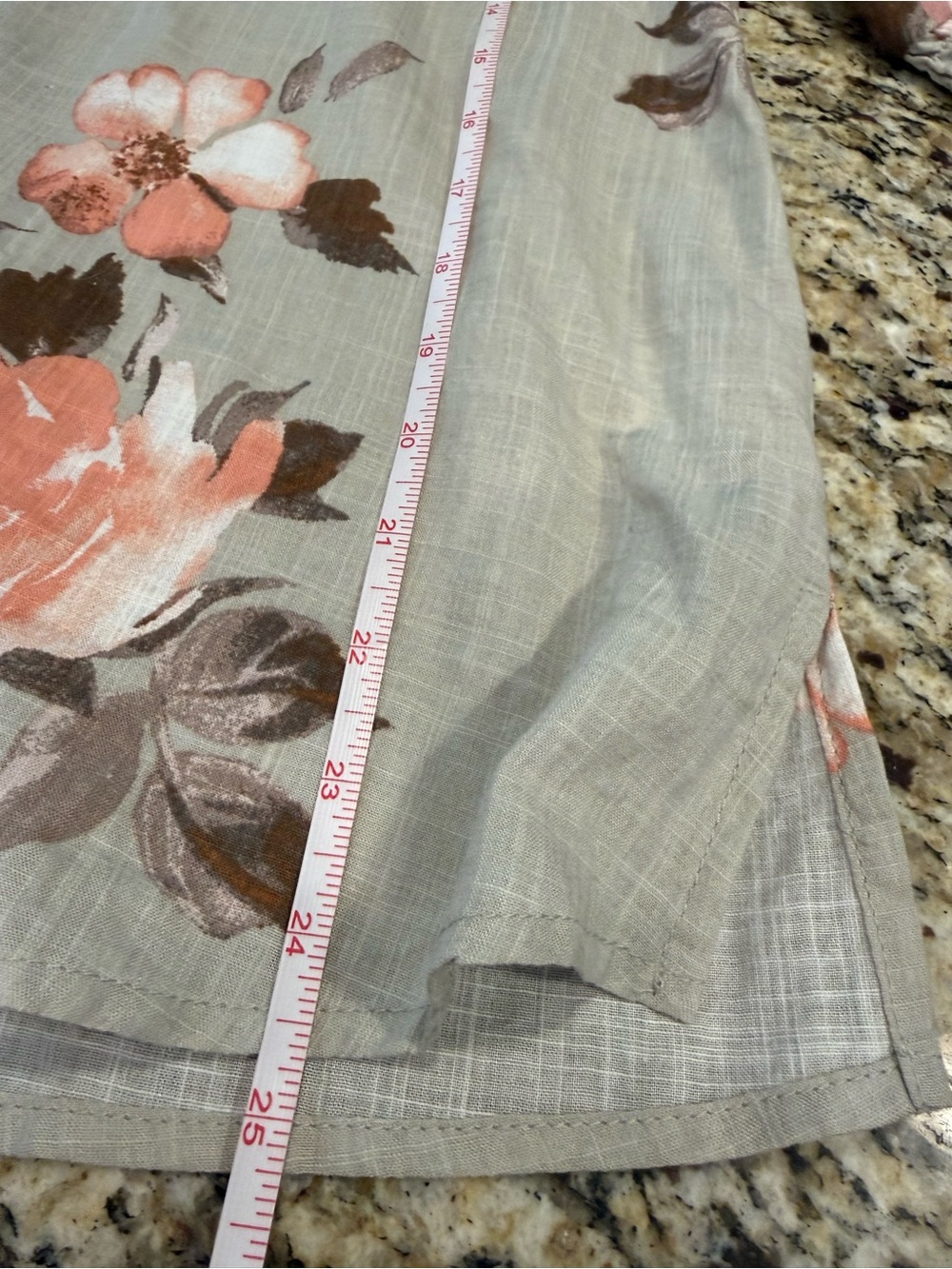 ODDY gray rose floral top elbow sleeves colorful roses SZ SM - Picture 10 of 13